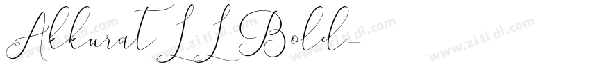 AkkuratLL Bold字体转换